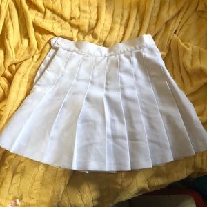 White pleated skirt. Never been worn